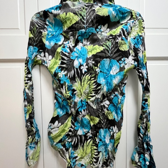 Cino lightweight cotton tropical print shirt - Picture 2 of 4